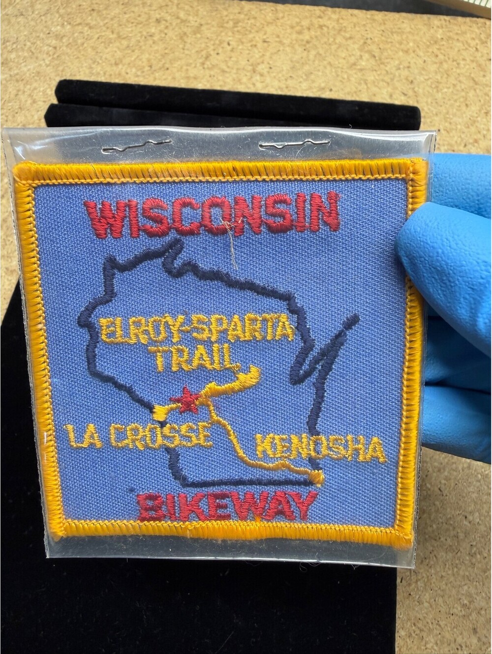 Vintage Wisconsin Elroy-Sparta Trail Bikeway Embroidered Patch E-5